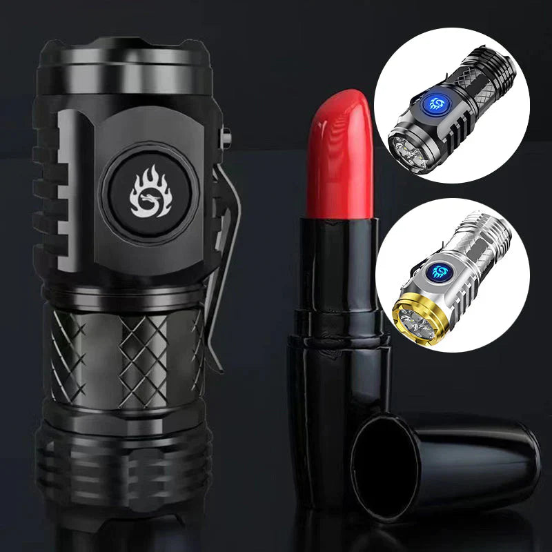 Lampe de Poche Super Lumineuse à Zoom Télescopique