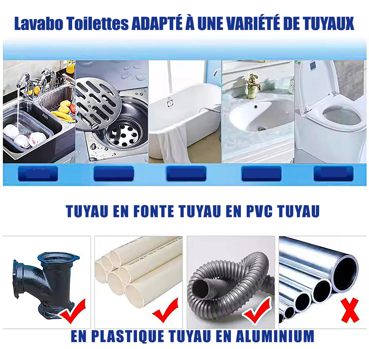 Déboucheur de canalisation (01 acheté = 01 offert)