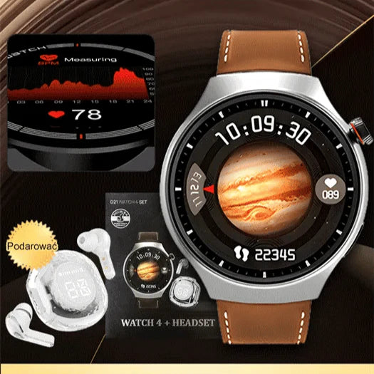 Ensemble montre homme avec écouteur