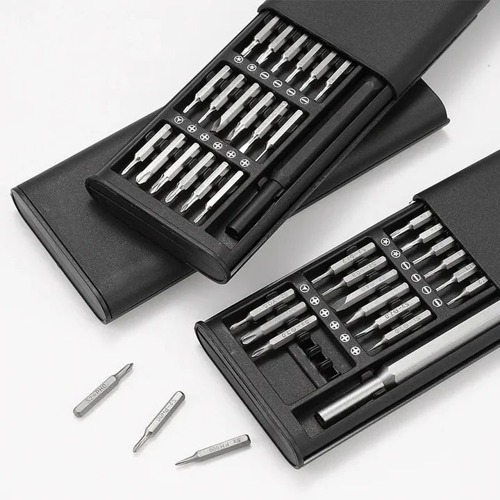 🛠️ Nouveau Kit de Tournevis 25 en 1, avec 24 Embouts Magnétiques