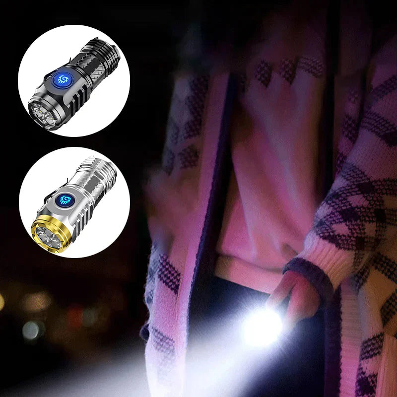 Lampe de Poche Super Lumineuse à Zoom Télescopique
