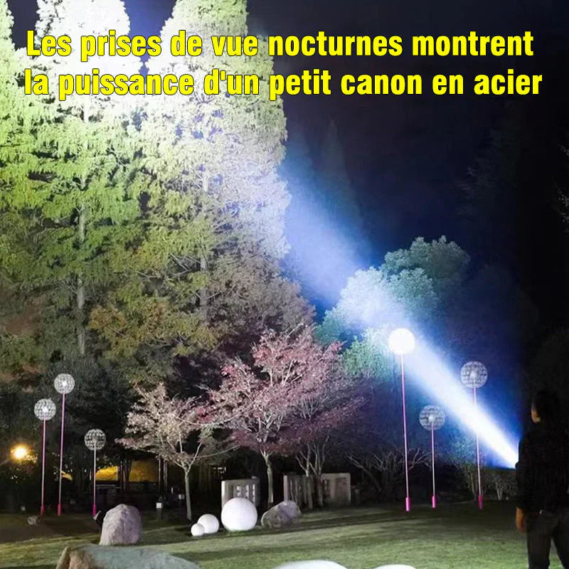 Lampe de Poche Super Lumineuse à Zoom Télescopique