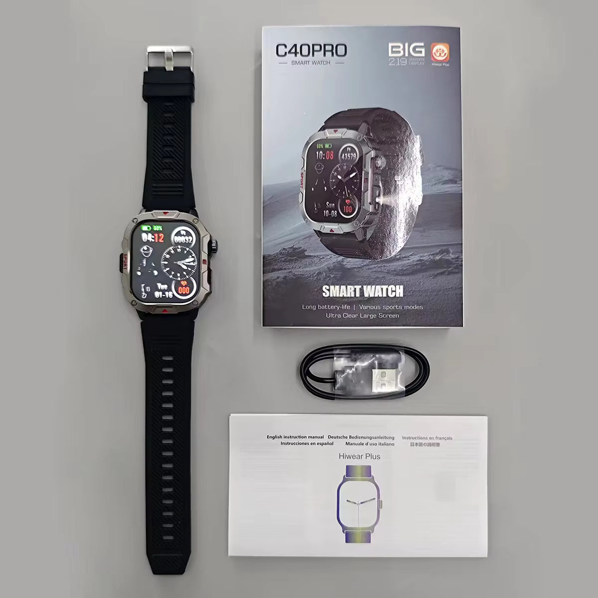 Montre intelligente sportive pour hommes