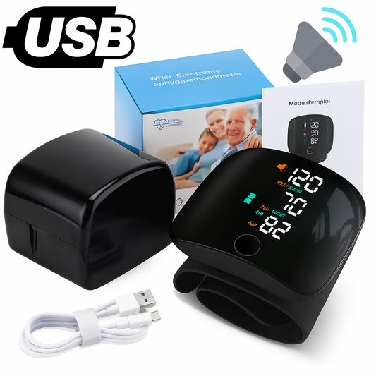 🩺 Tensiomètre automatique de Poignet Rechargeable