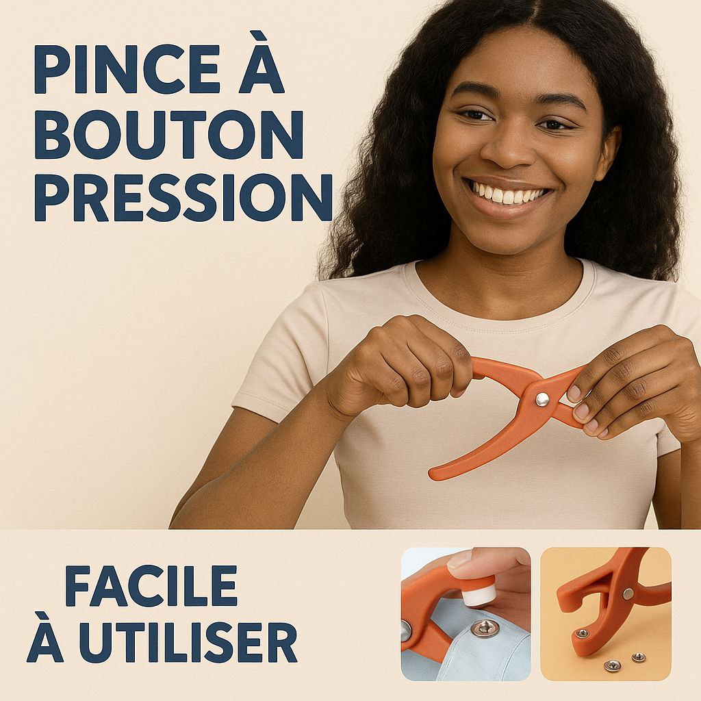 Kit Complet Pince à Boutons Pression  (100 Boutons Métalliques  + Boites de rangement🔧✨